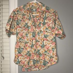 vintage L.L.Bean floral button up
